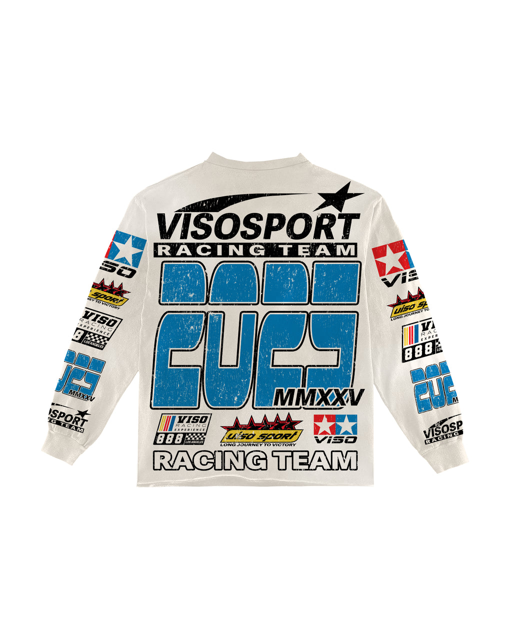 DEATH RACE LONG SLEEVE WHITE/CREAM